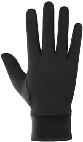 Gants Anti-UV Soie Glacée Tactiles Unisexe - 1 Paires Gants de Protection Solaire pour Conducteur Cycliste Running - Écran Tactile Smartphone Anti-Dérapant Confortable Été (Noir/Beige)