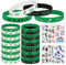 Zocipro 24 Stück Fußball Armbänder Kinder, mit 10 Tattoos Aufkleber,Fußball Silikonarmband für Fußball Party Zubehör, Fussball Deko Geburtstag Kinder