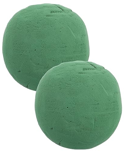 Flower Vase Bolas De Espuma Floral 2 Piezas De Espuma Floral Húmeda Esferas Redondas Esfera Espumas Arreglo De Flores DIY Bolas De Espuma Kits De Bricolaje