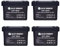 12V 100Ah LiFePO4 Batteria(4-Pack),GLCE ENERGY 1280Wh Batteria Accumulo Fotovoltaico,con Protezione BMS 100A e 15000+ Cicli Profondi, Batteria al Litio per Camper/RV/Barche/Casa/Applicazioni off-grid