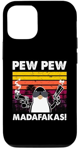 Pew Pew Madafakas Pinguin Handyhülle Hülle für iPhone 12/12 Pro