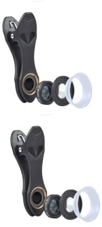 BESTonZON 2piezas Macro para Teléfono Móvil Clip Kit De Lentes De Cámara Compatible Smartphones Instalación y Diseño