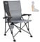 TIMBER RIDGE Campingstuhl Faltbar 150kg Verstellbare Rückenlehne Klappstuhl Angelstuhl Tragbar mit Getränkehalter Armlehne Bequem Faltstuhl Camping Stuhl Sessel für Outdoor Garten Balkon Strand