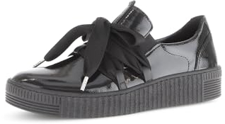 Gabor Damen Low-Top Sneaker, Frauen Halbschuhe,Best Fitting,Strassenschuhe,Sportschuhe,Freizeitschuhe,Turnschuhe,schwarz (Uni),37.5 EU / 4.5 UK