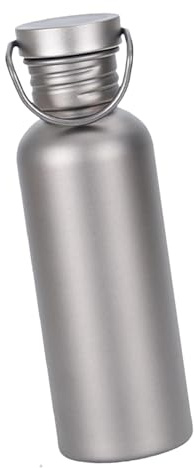 Titan Outdoor Trinkflasche, Titan Wasserflasche, Trinkwasserflasche für Sport, tragbar, auslaufsicher, für Picknick, Bergsteigen, Camping