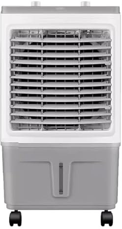 Swamp Cooler Evaporative Air Cooler - 17.3 Garage Air Conditioner with 8l Water Tank, 3 Speeds, 90° Oscillation, 4 Ice Pack - For Outdoor Indoor Use