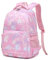 Zaino per ragazze con stampa di margherite o fiori, zaino casual per scuola elementare secondaria, C02-rosa, Femminile, Floreale