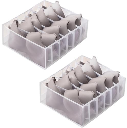 VPB 2 Stück Schubladen organizer unterwäsche,Socken Bh aufbewahrung,Faltbare Schrank schublade organizerTeiler für unterwäsche