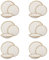 Service 18 assiettes en terre cuite crème or Olympus