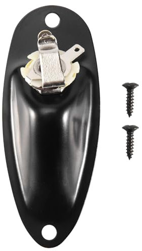 Pqahffowr Prise jack d'entrée jack pour guitare Fd Stratocaster Noir 6,35 mm
