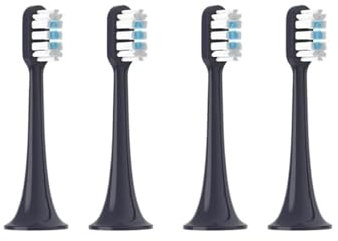 4/8PCS Replacement Brush Heads Compatible for XIAOMI Compatible for MIJIA T700 Sonic Electric Toothbrush Dupont Bristle with Caps Sealed Pack(4 PCS White)
