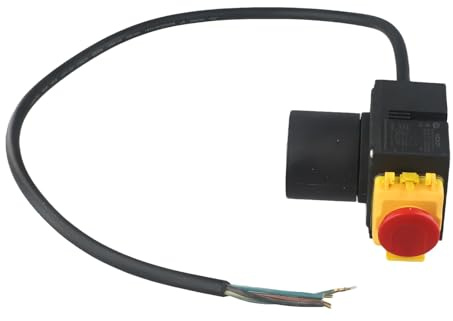 MoSundi Holzspalter Schalter, 250V 16A IP54 Wasserdicht, für Holzspalter HCK3T 23221153, Schwarz Rot Gelb