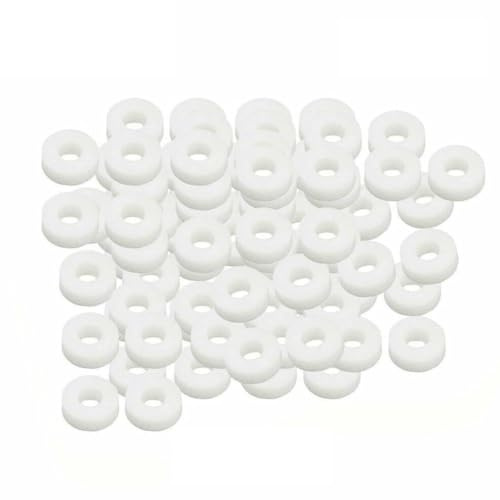 WIIYENA 50 Stück M10 PTFE O-Ring-Dichtungen für Hochdruck-Mini-Messgerät-Schnellkupplungen und Armaturen, Weiß, 8,85 mm Außendurchmesser x 2,8 mm Dicke
