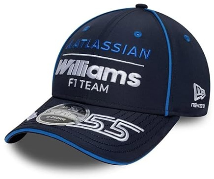 New Era Williams Racing F1 Team Offizielle Kollektion 2026 Team Carlos Sainz Drivers Baseball Cap Mütze Verstellbar Navy Blau