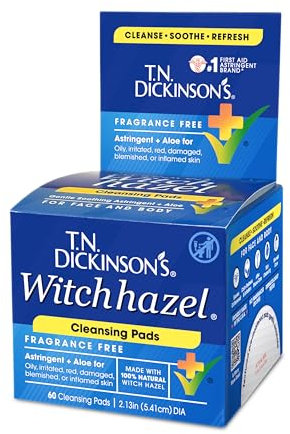 T.N. Dickinson's Witch Hazel Cleansing Pads, 60 count