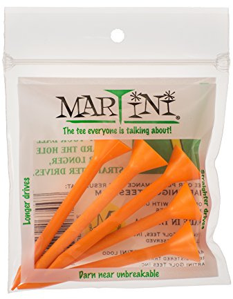 ProActive Sports Martini Golf Tees - Virtually Unbreakable Durable Plastic