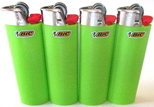 Bic Lot de 4 briquets classiques Vert citron