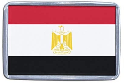 Egypt Flag - Small Plastic Fridge Magnet