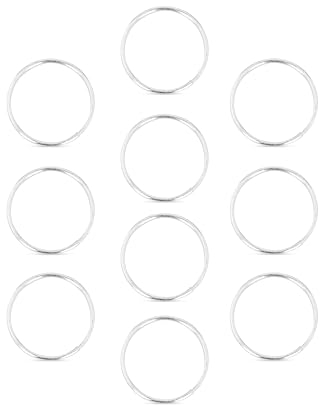 Red Crimson Pack of 20 Thin 925 Sterling silver Plain nose rings (8.00)