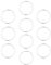Red Crimson Pack of 20 Thin 925 Sterling silver Plain nose rings (8.00)