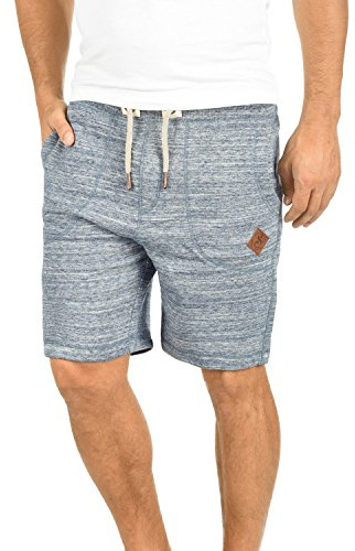 !Solid SDAris Herren Sweatshorts Kurze Hose Jogginghose mit Melierung Kordel Eingrifftaschen Baumwollmischung Regular fit, Größe:S, Farbe:Insignia Blue (1991)