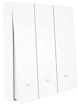 Kabelloser Lichtschalter ohne Batterie für Steuergerät Wireless 220 V 10 A ohne Kabel 433 MHz 200.00W