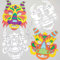 Baker Ross Masques de dragons à colorier (Lot de 8) - Loisirs créatifs pour enfants sur le thème du Nouvel An chinois