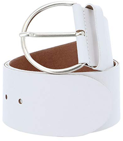 Vanzetti Hollywood Boulevard 60mm Round Leather Belt W95 White