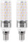 SanGlory E14 LED Birne 12W ersetzt 100 Watt, 1350LM, 3000K Warmweiß, Maiskolben E14 Led Leuchtmittel Mais Nicht dimmbar, E14 Kerze LED Lampe für Kronleuchter, 2er Pack