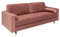 invicta INTERIOR Elegantes Design 3er Sofa Cozy Velvet 220cm Altrosa Samt Federkern Couch Sofagarnitur