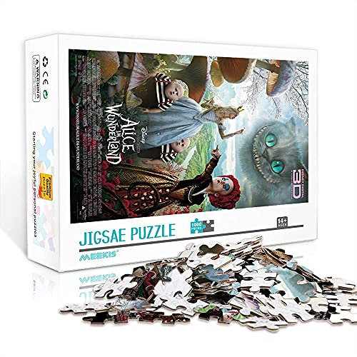 TTbaoz Puzzles 1000 Teile für Erwachsene Alice im Wunderland Puzzles Set für Spielzeug für Erwachsene Geschenk für Zuhause Wanddekoration 38X26cm