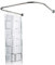 Asta per tenda da doccia in acciaio inox, a forma di U, regolabile, curva, flessibile, ideale per piccoli bagni e vasche da bagno