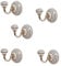 Knober ED20 X 5 5 X Garderobenhaken aus Edelstahl und Keramik. Handbemalt.