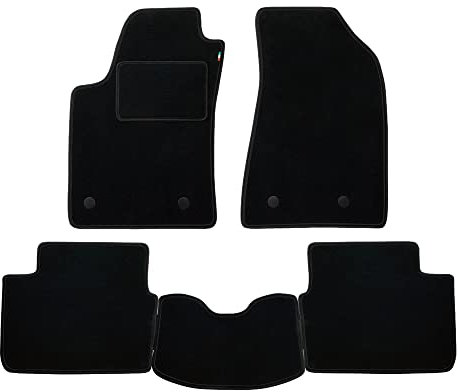 Set Tappetini realizzato per FIAT 500 L anno dal 2012 al 2017 in Moquette automobilistica Made in Italy Made in Italy col NERO