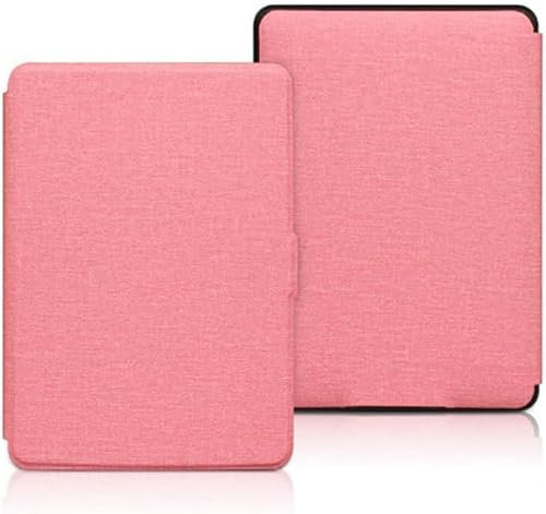Tragbare magnetische Smart Cover-Hülle für Kindle Paperwhite 4 2018 10. Generation, stoßfeste Schutzhülle im Buchstil, angenehmes Handgefühl, E-Reader-Zubehör (rosa)