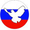 Generisch Flaggen Aufkleber Russland Peace Frieden Taube Friedenstaube 8cm | Sticker Autoaufkleber