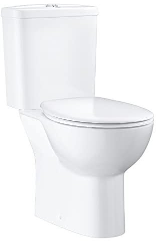 GROHE Close Coupled Rimless Toilet with Soft Close Seat Bau