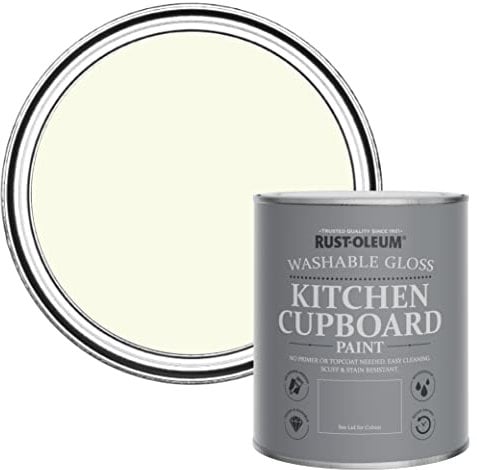Rust-Oleum Beige Kitchen Cupboard Paint in Gloss Finish - Shortbread 750ml
