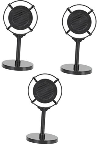 Milisten Pcs Educational Toys Retro Mic Model Lightweight Plastic Microphone for Boys and Girls Stage Performance Props