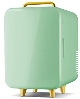 DieffematicBX Mini Frigo 8L Mini Fridge Refrigerator Cooler And Warmer Constant Temperature Skincare Preservation For Room Car Portable