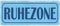 vianmo Blechschild 10x27 cm Ruhezone Deko Geschenk Metall Schild