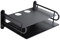 BradOc WiFi Router Storage Box Floating Shelves TV Set-Top Rack, 2 Layers, Wall Mount Cable Boxes Bracket Ventilated Storage for AV Receiver, Amplifier, DVD Player, VCR,Black