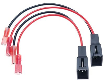 Adaptateur d'enceintes de Voiture 2PCS Support de Faisceau de Câblage Système Audio Automatique Compatible Avec Nissan Audi A2 A4 VW Renault Astra Adaptateur de Fiche de Câblage de Véhicule (2 PCS)