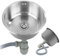 Petit Évier De Cuisine, Bol Unique Évier En Acier Inoxydable,Évier de Cuisine en Acier Inoxydable 1 Bac Inox avec Raccords de Vidange (41 * 41 * 20cm)