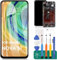 Per Huawei Nova 5T Display LCD Per Huawei Nova 5T Sostituzione Touch Digitizer Kit (nero, con telaio)
