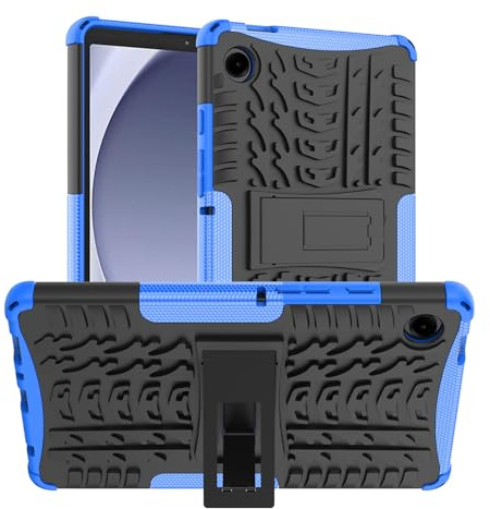 iCatchy Samsung Galaxy Tab A11 2025/A9 2023 8.7 Inch Case, Rugged Heavy Duty Dual Layer Shockproof Cover with Kickstand, SM-X130/X135/X110/X115/X117 (Blue)