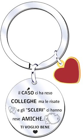 XWXWXW Portachiavi Collega Donne Regali per Amica Regalo Colleghi Idee Regalo Uomo Colleghe Amicizia Porta Chiavi Regalo per Colleghi Che Va Via Grazie Pensione Regali per Amica Maestra (1) (1)