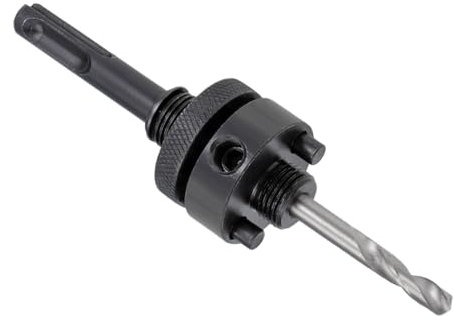 CoCud Hole Saw Arbor SDS, Fit 5/8 to 1 1/8 Diameter, Quick Change Mandrel Drill - (Applications: for Drilling Masonry Concrete Brick), 1-Pieces