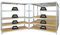 PROREGAL Mega Deal 4er-Set Schwerlastregal Giant Elephant 180x180x60cm mit 5 Ebenen Fachlast 200kg Verzinkt, Kellerregal, Steckregal, Garagenregal, Lagerregal