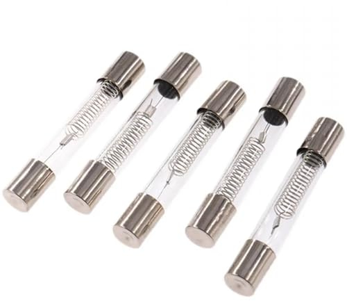 50 Uds. Fusible especial for horno microondas de 5KV 0.65A 0.7A 0.75A 0.8A 0.85A 0.9A Fusible de tubo de vidrio 5000V 700MA 6x40mm (Size : 0.65A)
